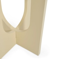 Flop Wooden Side Table | Round Lacquered Design 40 cm