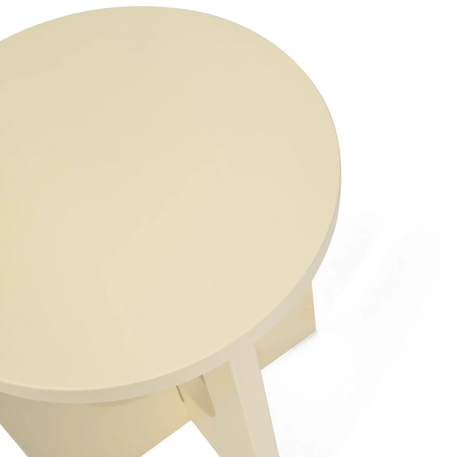 Flop Wooden Side Table | Round Lacquered Design 40 cm