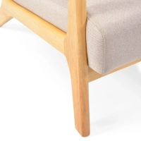 Fauteuil scandinave avec coussin lombaire - Colmar