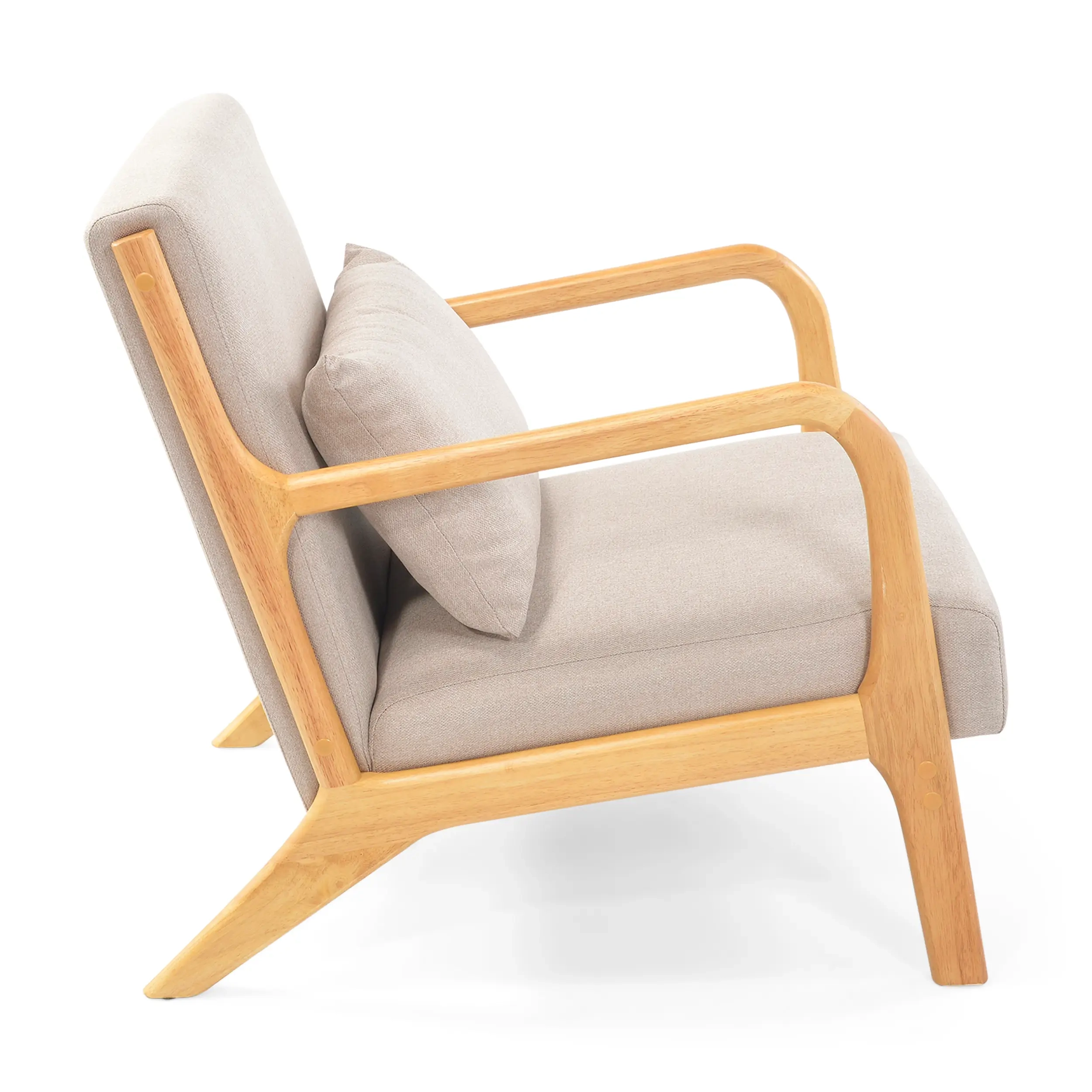 Fauteuil scandinave avec coussin lombaire - Colmar