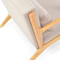 Fauteuil scandinave avec coussin lombaire - Colmar