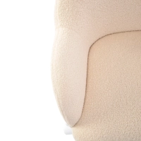 Höhenverstellbarer Bouclé-Bürostuhl - Notorius
