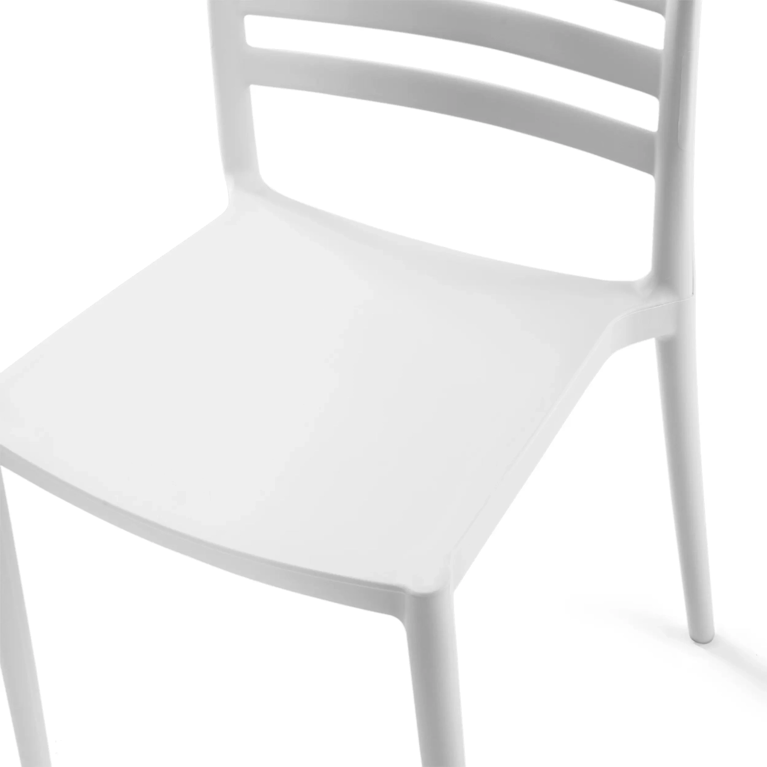 Stackable polypropylene chair suitable for outdoor use - Creta