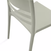Chaise empilable en polypropylène pour usage extérieur - Creta