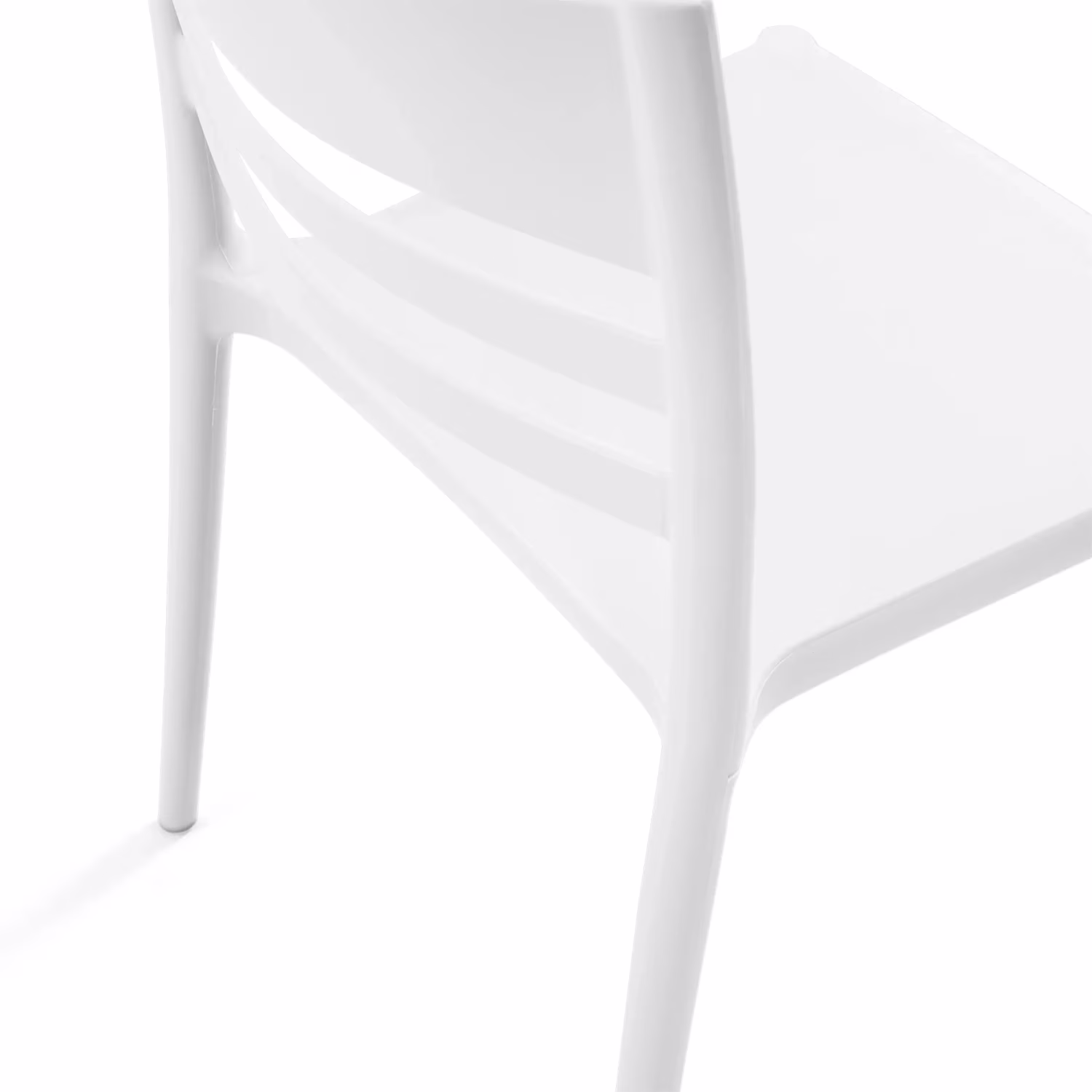 Chaise empilable en polypropylène pour usage extérieur - Creta