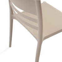 Stackable polypropylene chair suitable for outdoor use - Creta