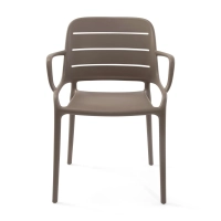 Stackable polypropylene outdoor chair - Sunset