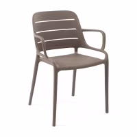 Chaise d'extérieur empilable en polypropylène - Sunset