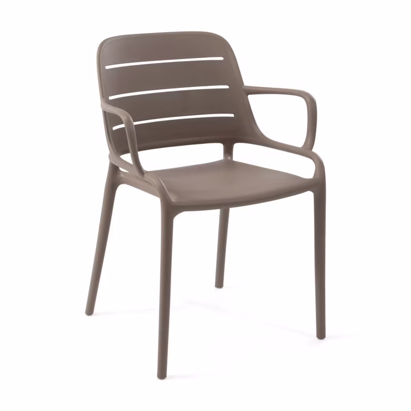 Chaise d'extérieur empilable en polypropylène - Sunset