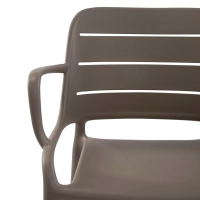 Stackable polypropylene outdoor chair - Sunset