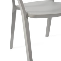 Chaise de salle à manger et d'extérieur empilable - Krilen