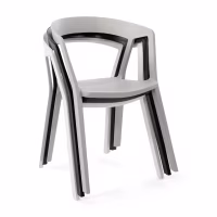 Chaise de salle à manger et d'extérieur empilable - Krilen