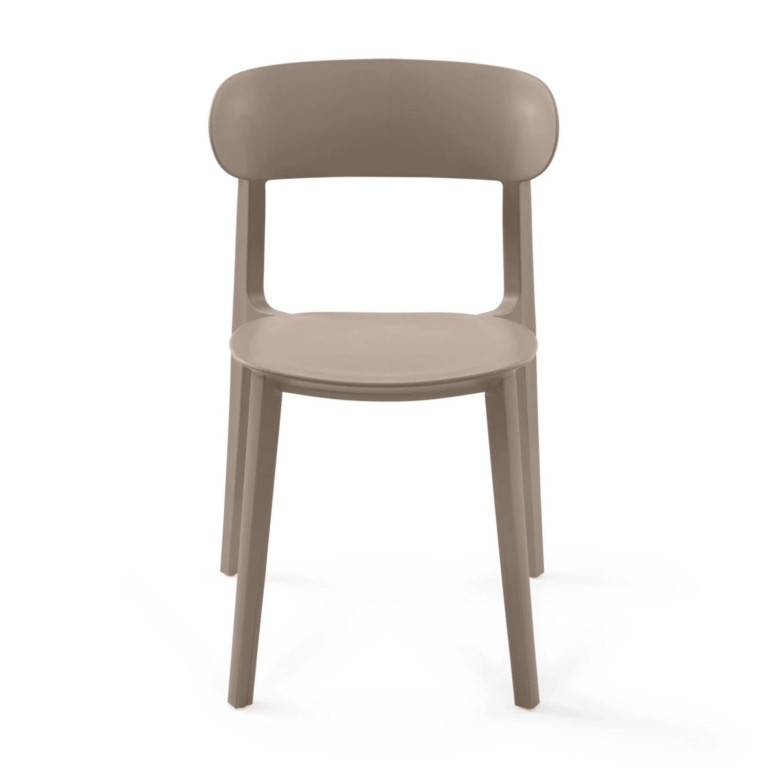 Stackable polypropylene design chair - Sun