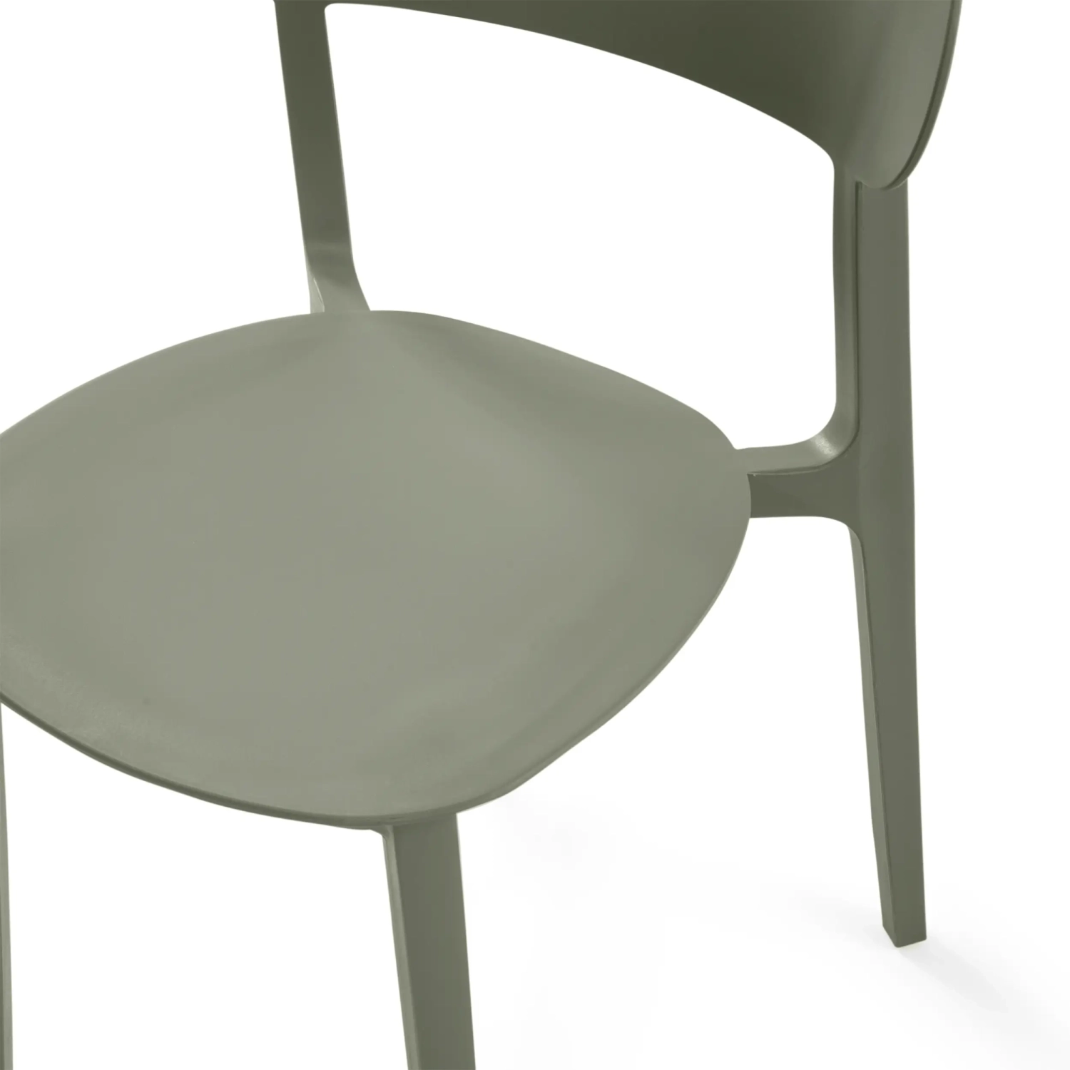 Stackable polypropylene design chair - Sun