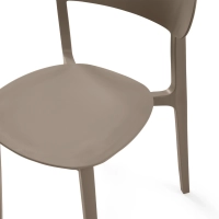 Stapelbarer Design-Stuhl aus Polypropylen - Sun