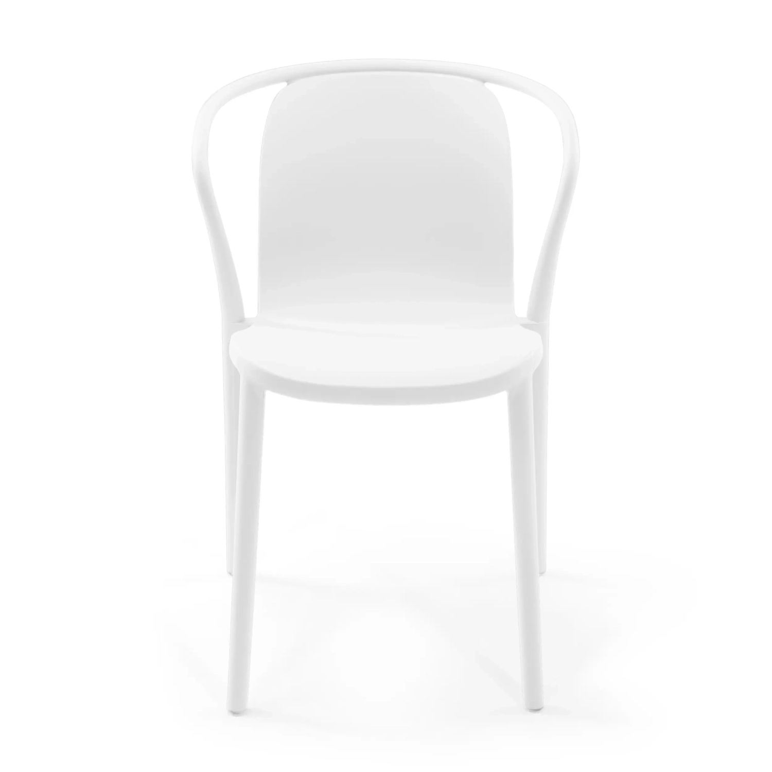 Stacking chair with armrests for indoor and outdoor use - Pierre