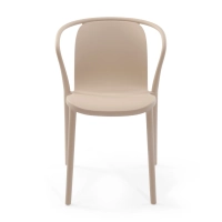 Cadeira empilhável com braços para interior e exterior - Pierre