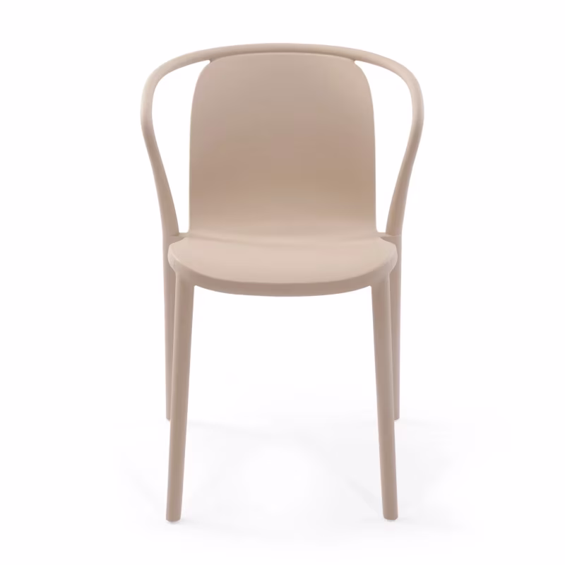 Chaise empilable avec accoudoirs pour l'intérieur et l'extérieur - Pierre