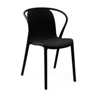 Stacking chair with armrests for indoor and outdoor use - Pierre