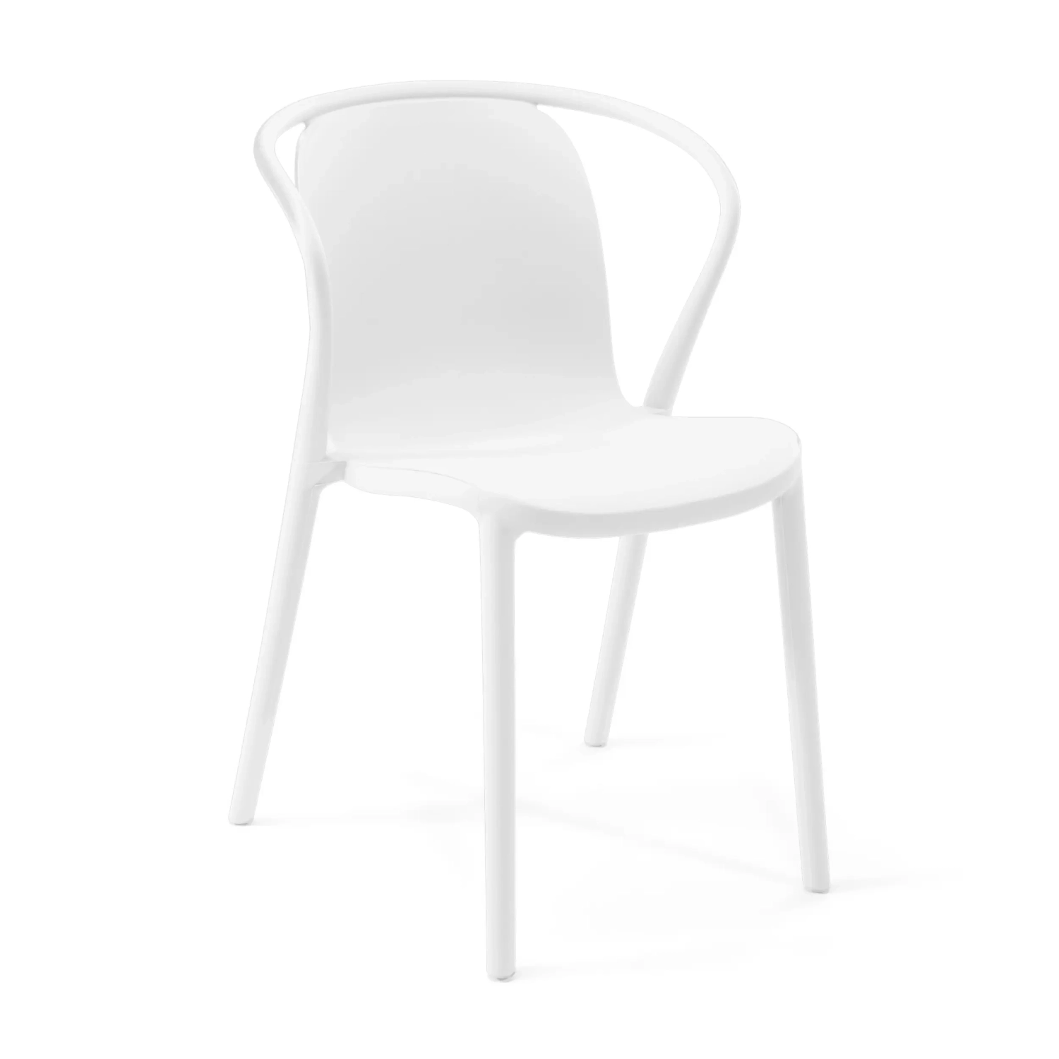 Stacking chair with armrests for indoor and outdoor use - Pierre