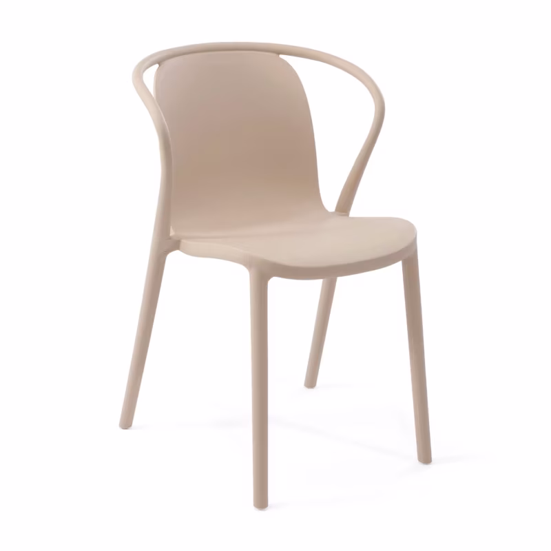 Chaise empilable avec accoudoirs pour l'intérieur et l'extérieur - Pierre
