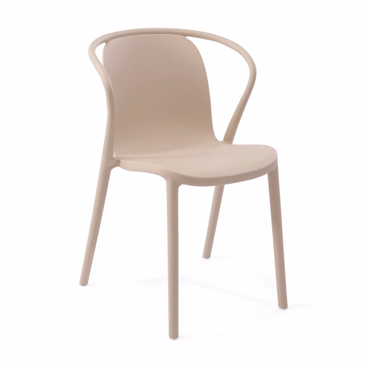Chaise empilable avec accoudoirs pour l'intérieur et l'extérieur - Pierre