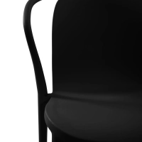 Stacking chair with armrests for indoor and outdoor use - Pierre