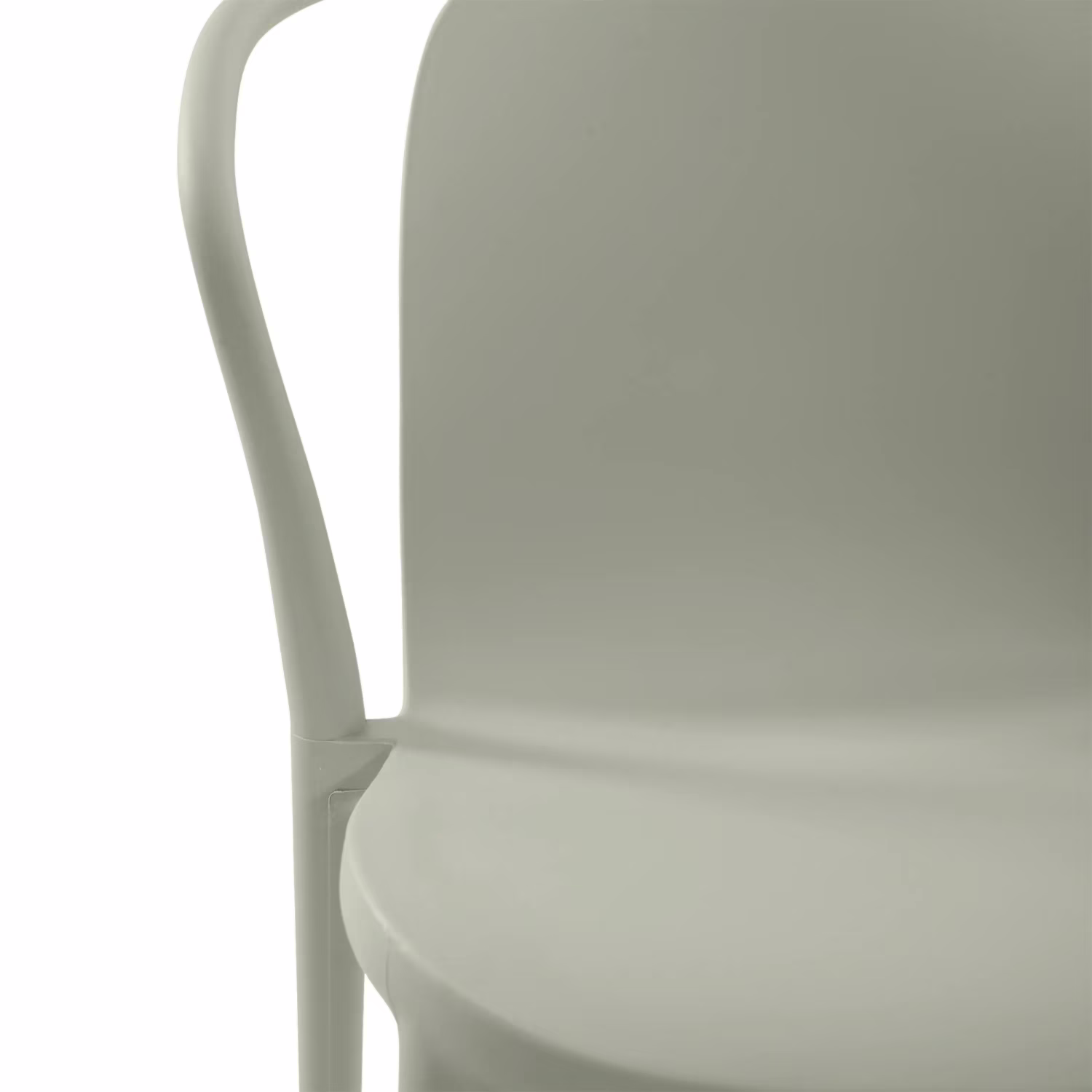 Chaise empilable avec accoudoirs pour l'intérieur et l'extérieur - Pierre