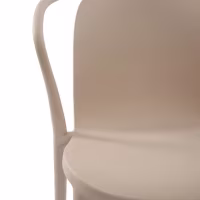 Chaise empilable avec accoudoirs pour l'intérieur et l'extérieur - Pierre
