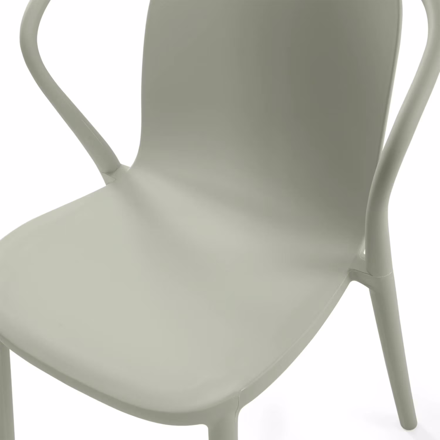 Chaise empilable avec accoudoirs pour l'intérieur et l'extérieur - Pierre