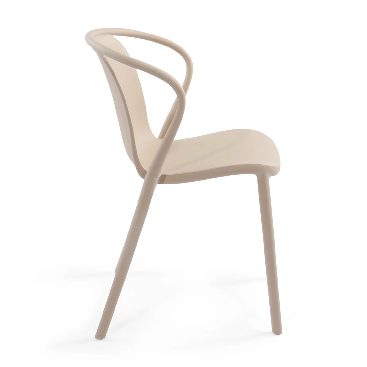 Stacking chair with armrests for indoor and outdoor use - Pierre
