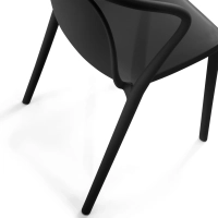 Stacking chair with armrests for indoor and outdoor use - Pierre