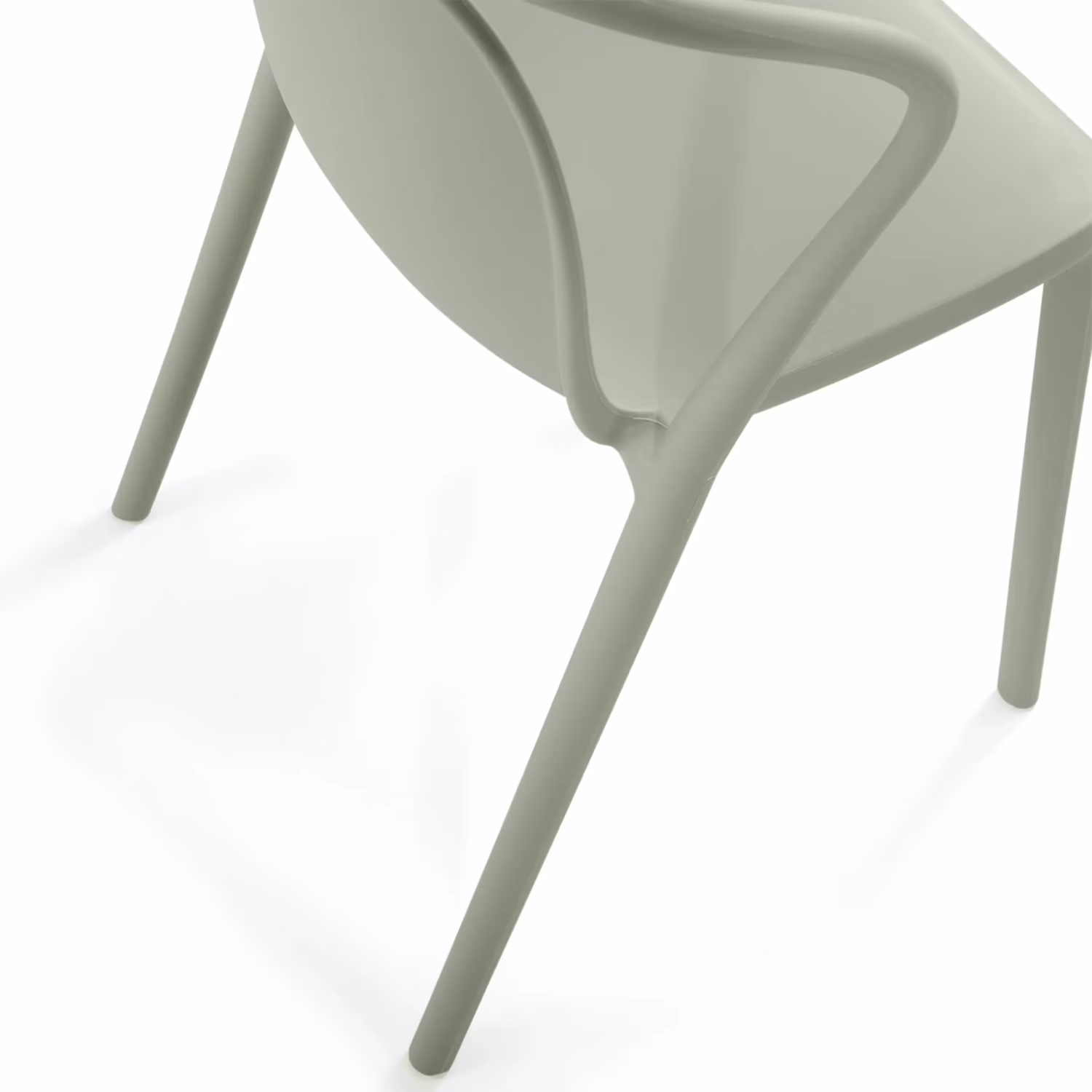 Chaise empilable avec accoudoirs pour l'intérieur et l'extérieur - Pierre