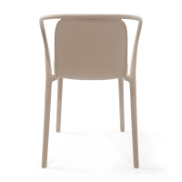 Sedia impilabile con braccioli per interni ed esterni - Pierre