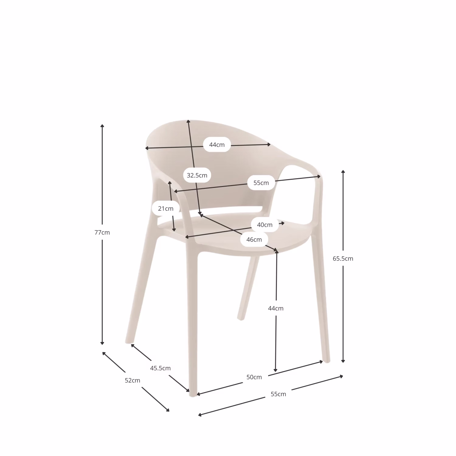 Chaise design pour l'intérieur et l'extérieur - Alpstone