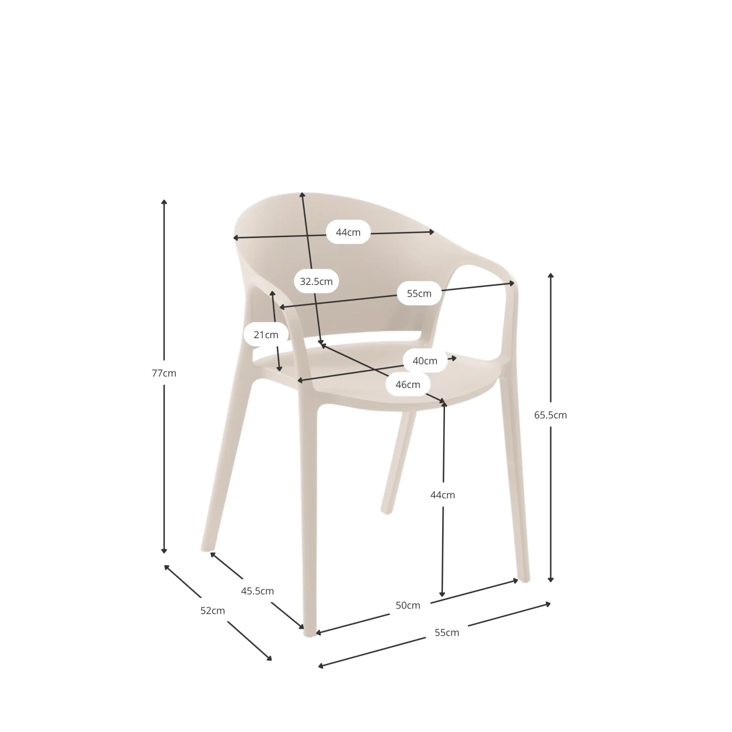 Indoor and outdoor design chair - Alpstone