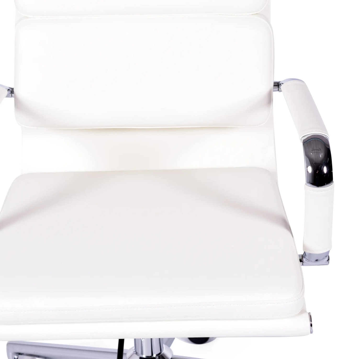 Úkolová italská kožená kancelářská židle s vysokým opěradlem | Elegantní design
