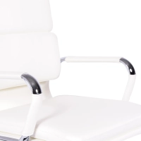 Task Kontorsstol i italienskt läder med hög rygg och elegant design