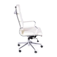 Task Kontorsstol i italienskt läder med hög rygg och elegant design