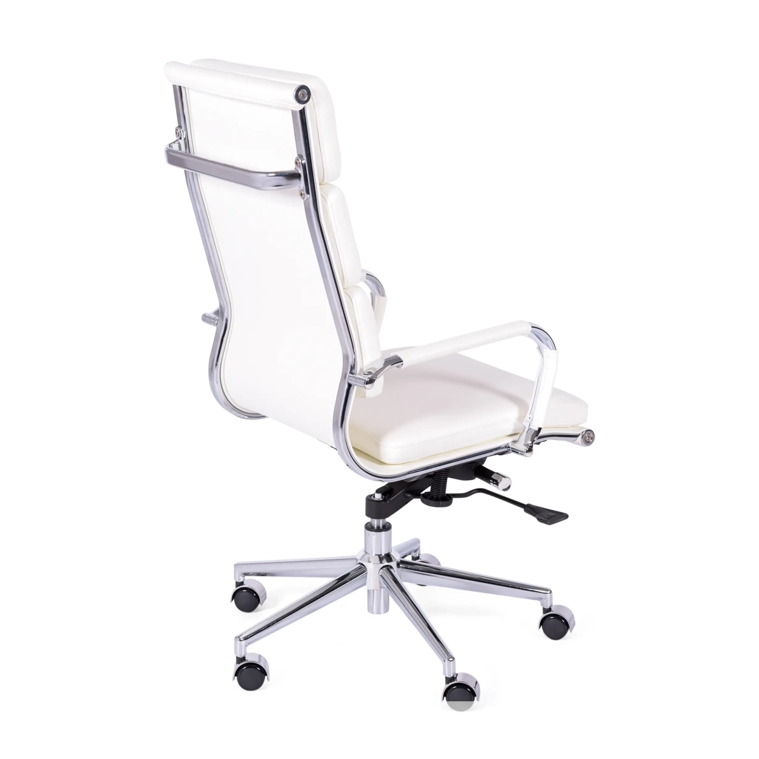 Task Italian Leather Office Chair with High Back | Elegant Design