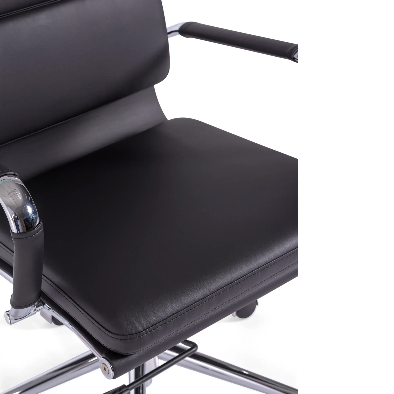 Task Italian Leather Office Chair with High Back | Elegant Design