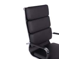 Task Italian nahkainen toimistotuoli korkealla selkänojalla | Elegantti muotoilu