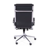 Silla de oficina Task de cuero italiano con respaldo alto | Diseño elegante
