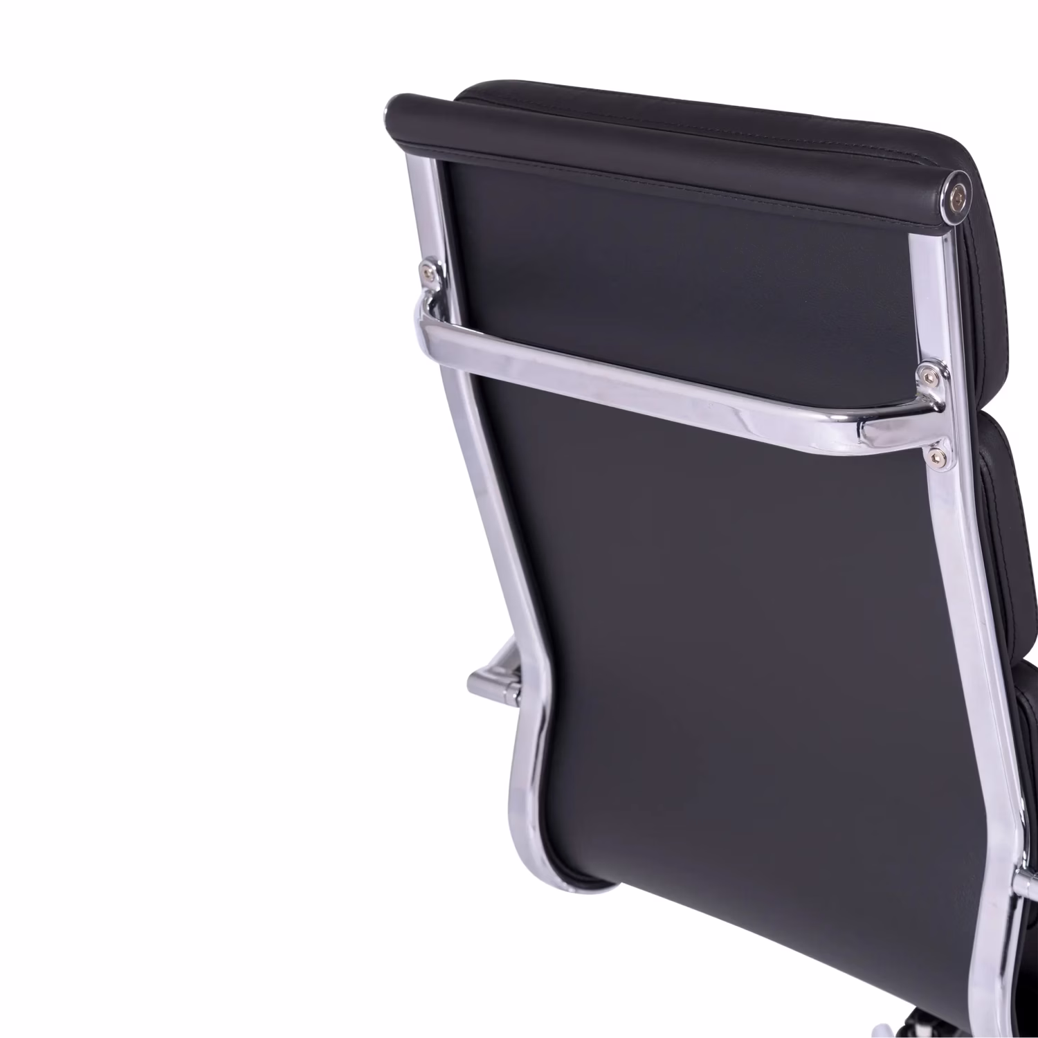 Chaise de bureau en cuir italien avec dossier haut - Design élégant