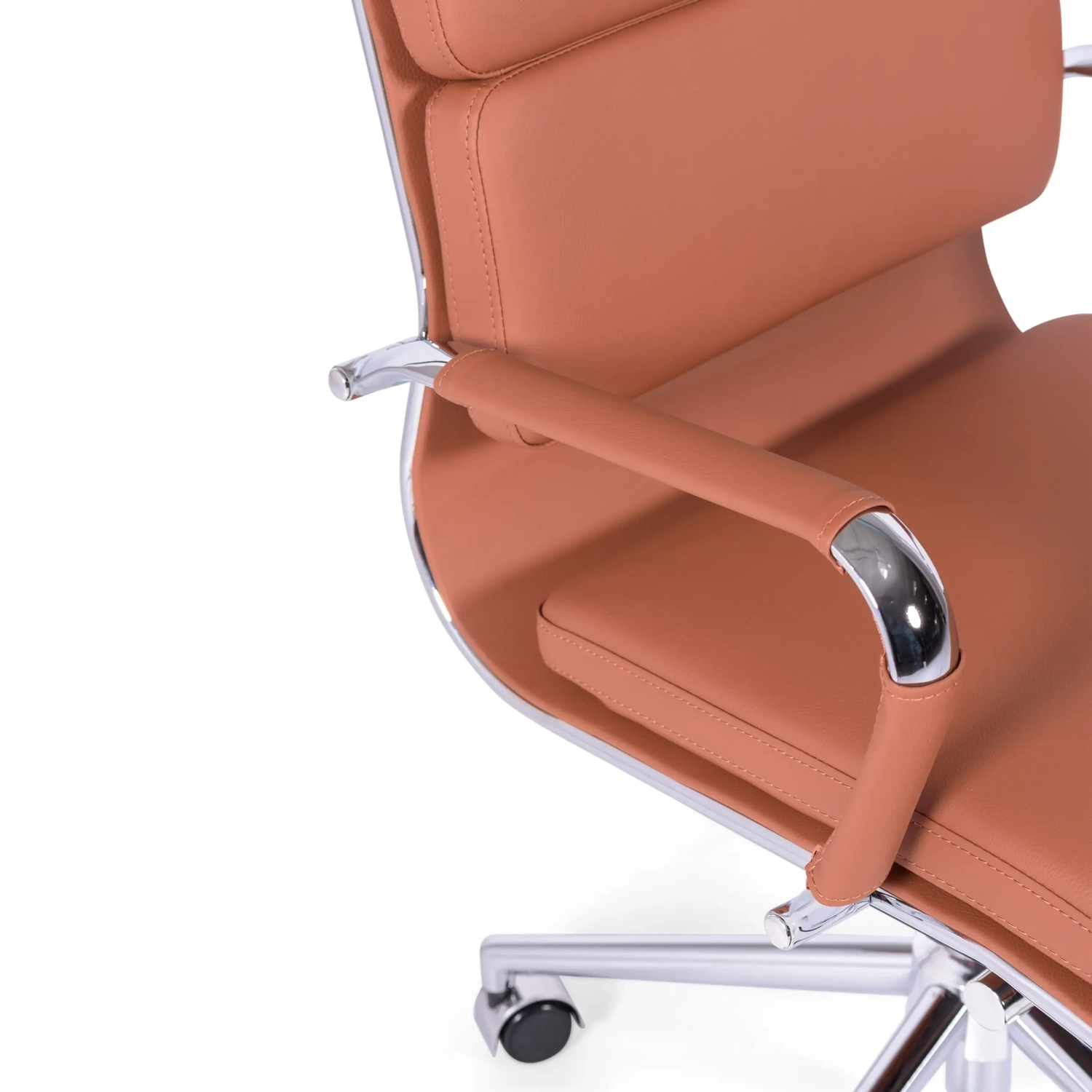 Silla de oficina Task de cuero italiano con respaldo alto | Diseño elegante