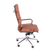 Task Kontorsstol i italienskt läder med hög rygg och elegant design