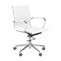 Task Low-Back Italian Leather Office Chair | Style & Comfort