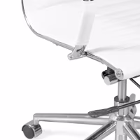 Chaise de bureau en cuir italien à dossier bas Task | Style & Comfort