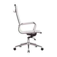 Cadeira de escritório Task High-Back em pele italiana | Ergonomia e estilo profissional