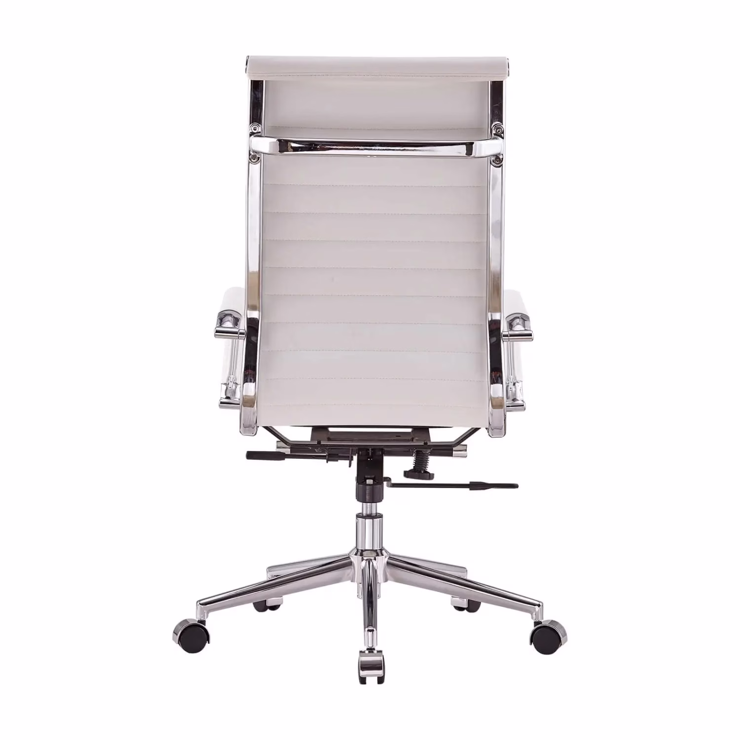 Chaise de bureau en cuir italien à dossier haut - Ergonomie et style professionnel
